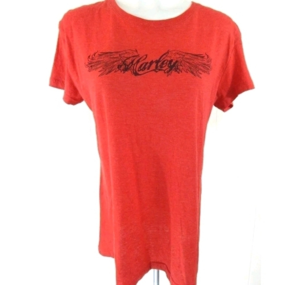 Harley Davidson Angel Wings Graphic Tee‎